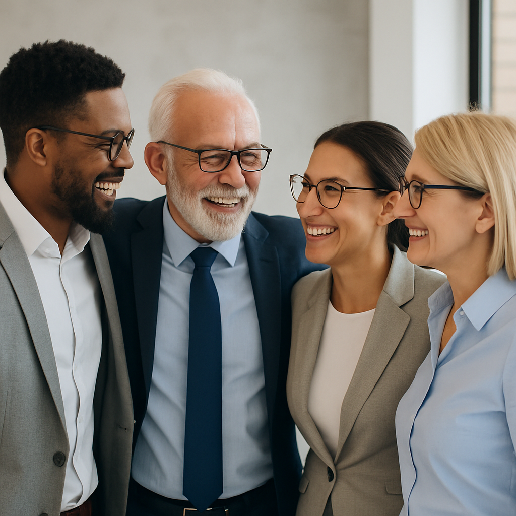 a group of advisors talking to each other showing the face of unity-1