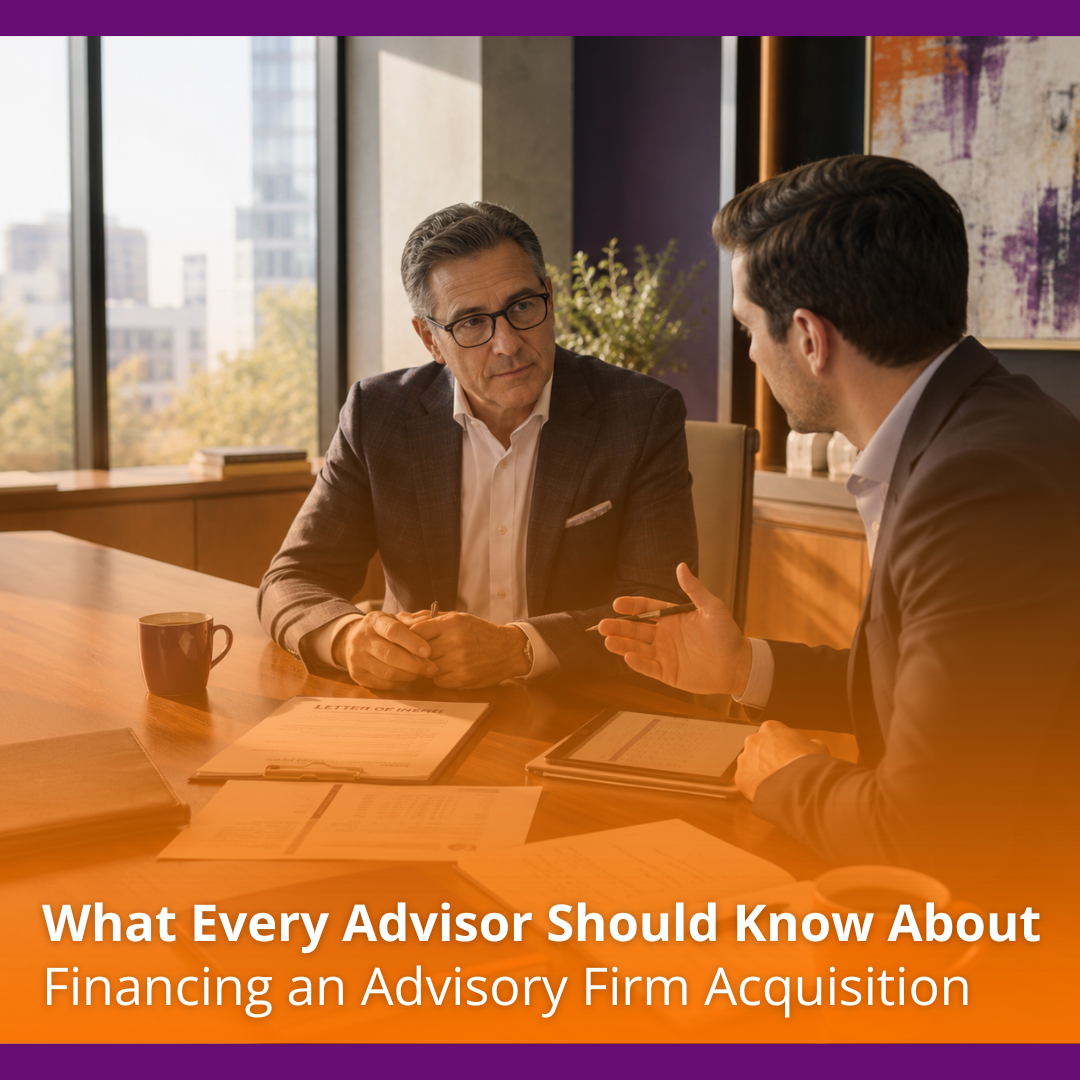 How Buyers Finance Advisory Firm Acquisitions