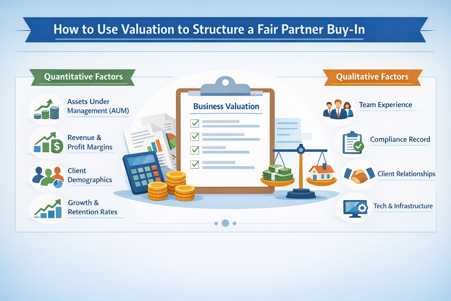 How to Use Valuation to Structure a Fair Partner Buy-In