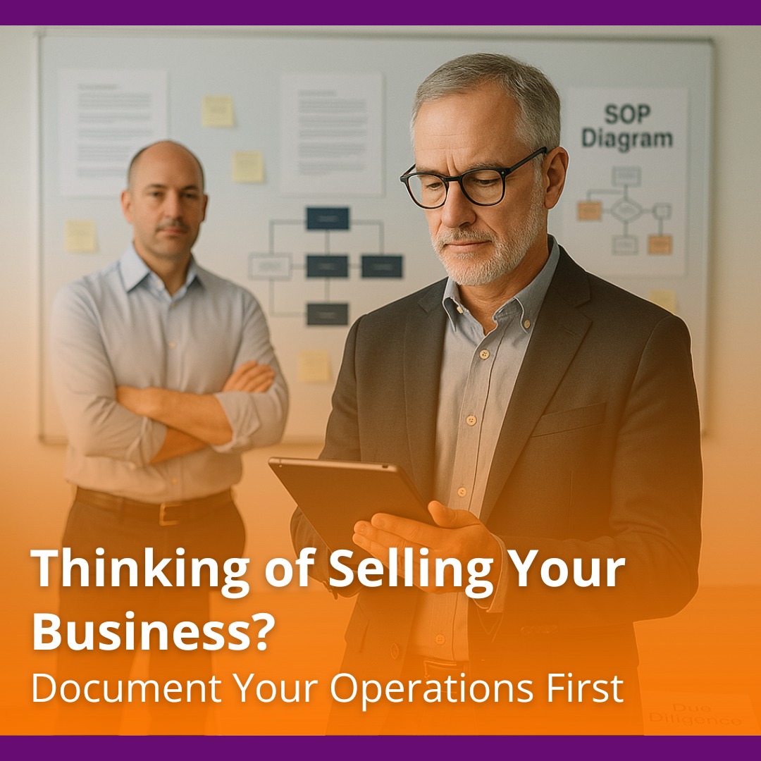 Thinking of Selling Your Business? Document Your Operations First