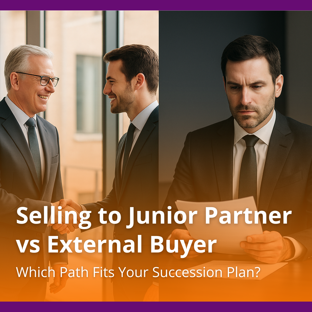 Selling to Junior Partner vs External Buyer: Which Path Fits Your Succession Plan?